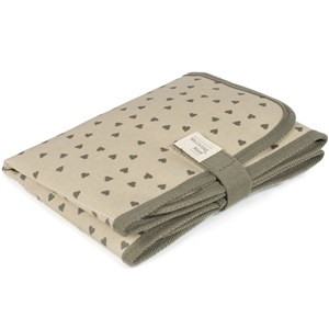 Tapis à langer coeurs poppy mousse