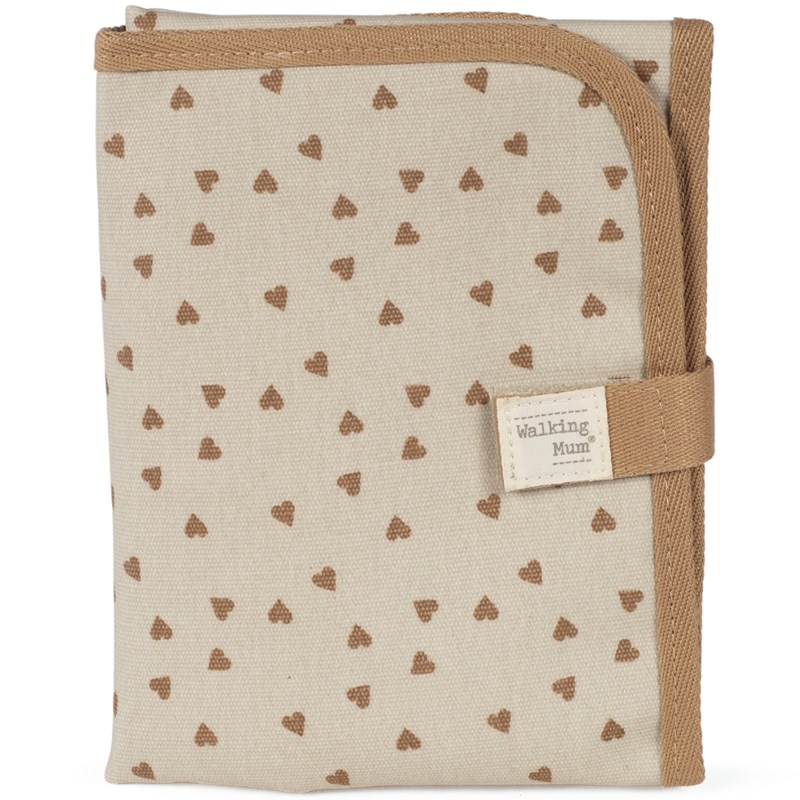 Tapis à langer coeurs poppy cannelle