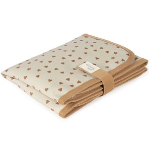 Tapis à langer coeurs poppy cannelle