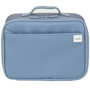 Lunch bag en tissu recyclé bleu