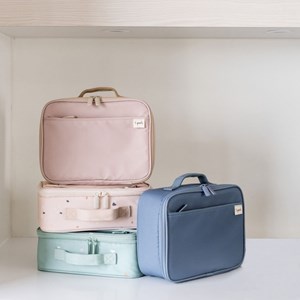 Lunch bag en tissu recyclé bleu