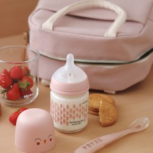 Sac repas isotherme rose poudré