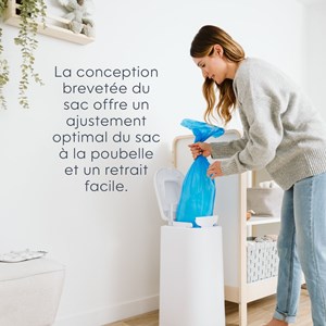 Recharges easy roll pour poubelle à couches platinium
