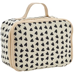 Sac à goûter isotherme cœurs ecru