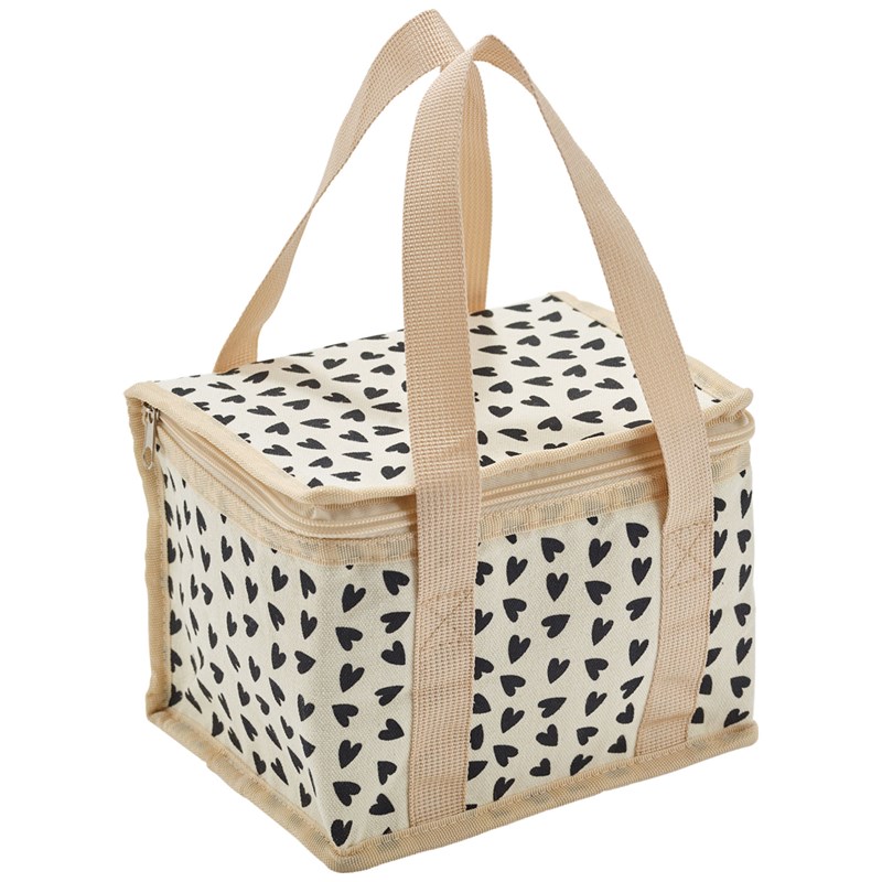 Sac de transport isotherme cœurs ecru