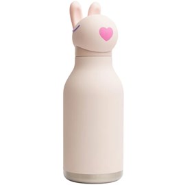 Gourde isotherme bestie lapin rose (460 ml)