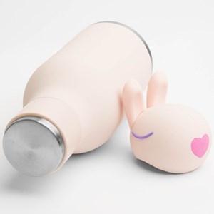 Gourde isotherme bestie lapin rose (460 ml)