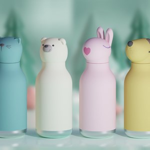 Gourde isotherme bestie chat (460 ml)