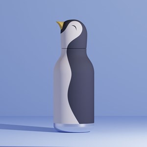 Gourde isotherme bestie pingouin (460 ml)
