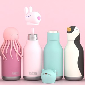 Gourde isotherme bestie pingouin (460 ml)