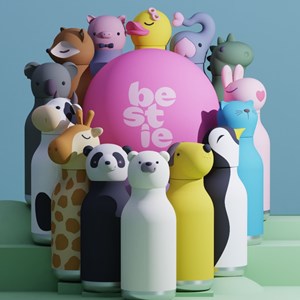 Gourde isotherme bestie eléphant (460 ml)