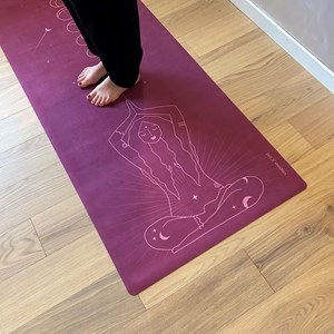 Tapis de yoga voyage divine cranberry
