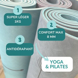 Tapis de yoga épais yomad solaire 8 mm