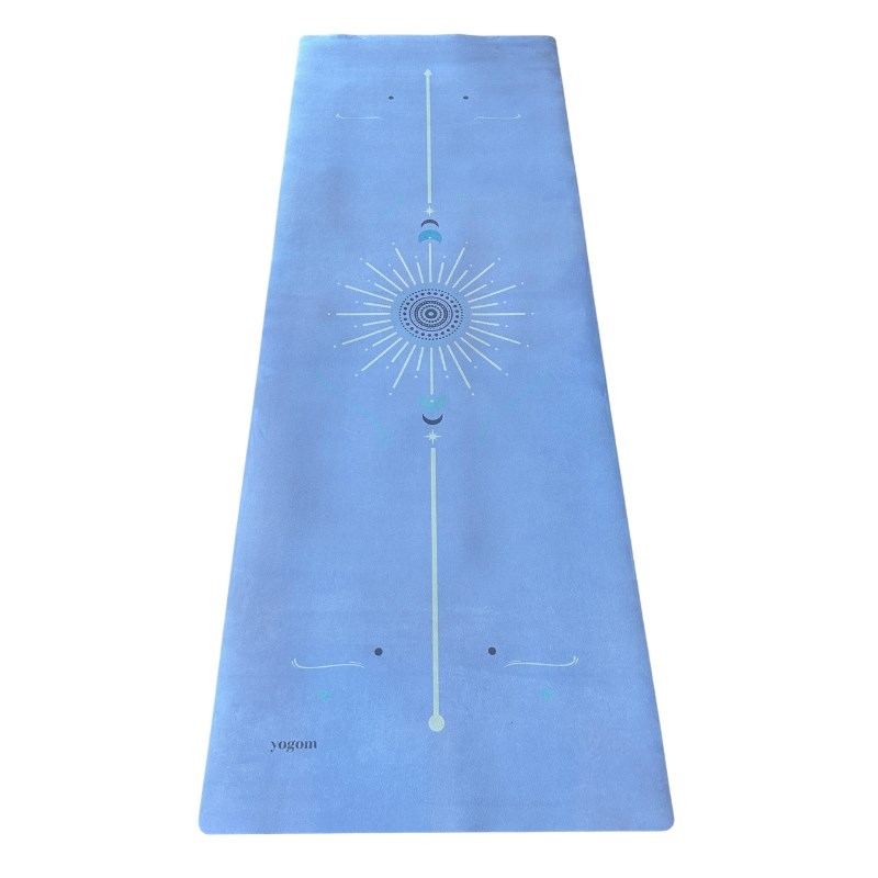 Tapis de yoga et fitness performance astra mauve