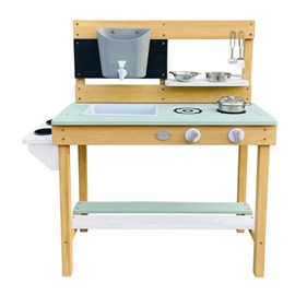 Cuisine boue puck vert-blanc-marron