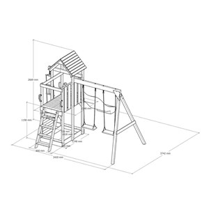 Portique axi house rouge