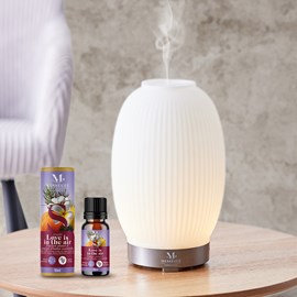 Duo diffuseur lempa blanc argent + synergie love is in the air