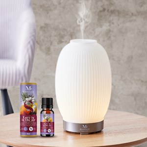 Duo diffuseur lempa blanc argent + synergie love is in the air