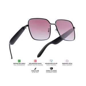 Lunettes connectées multifonctions  mogie. - modèle nyra
