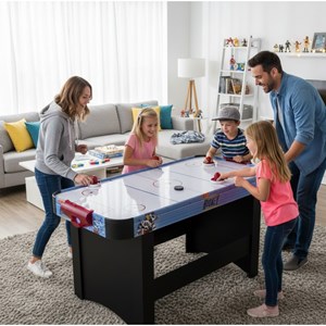 Air hockey teenager play4fun