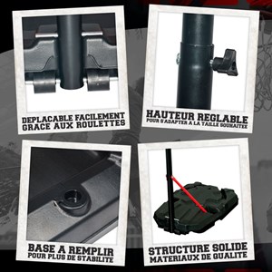 Panier de basket phoenix 2m20 bumber