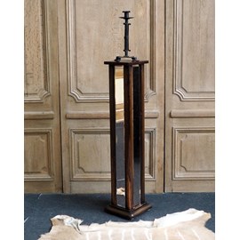 Table d'appoint en chêne et miroir n°809