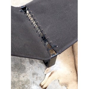 Chaise longue en toile et bois n°9