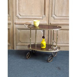 Desserte en formica et métal doré n°168