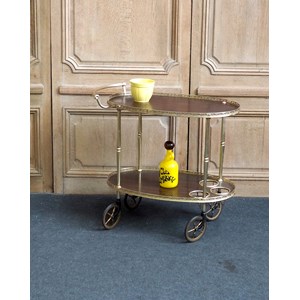 Desserte en formica et métal doré n°168