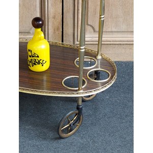 Desserte en formica et métal doré n°168