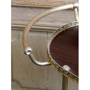 Desserte en formica et métal doré n°168