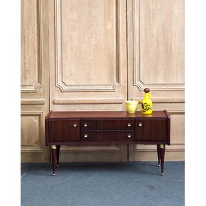 Petite enfilade en acajou et laiton n°373