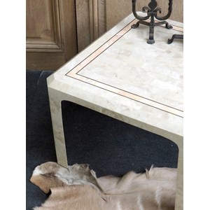 Table basse carrée en travertin n°74