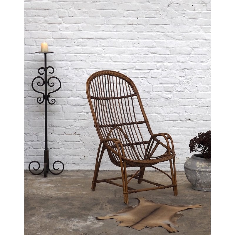 Ernest, le grand fauteuil en rotin n°682