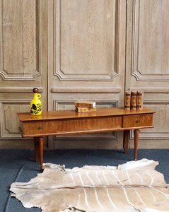 Enfilade en bois clair et laiton n°374