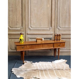 Enfilade en bois clair et laiton n°374