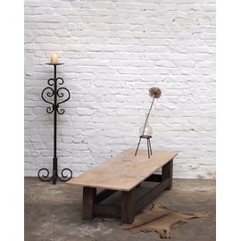 Table basse en bois et marbre n°468
