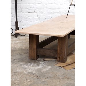 Table basse en bois et marbre n°468