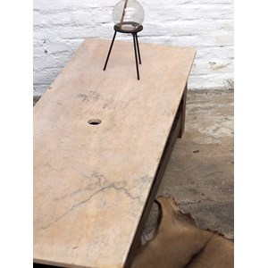 Table basse en bois et marbre n°468