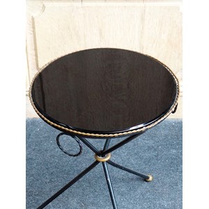 Guéridon en métal et verre n°16