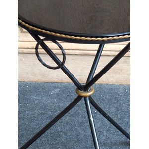 Guéridon en métal et verre n°16