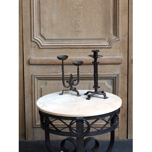 Guéridon en marbre et fer n°159