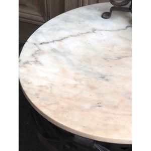 Guéridon en marbre et fer n°159