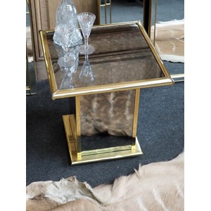 Sacha, le guéridon doré en bois n°17