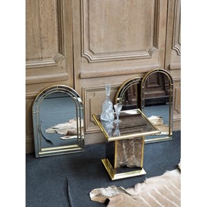 Sacha, le guéridon doré en bois n°17