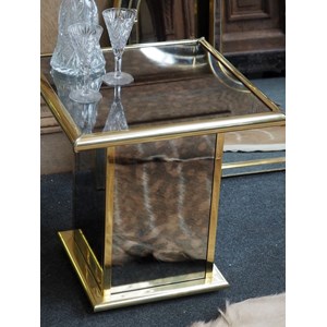 Sacha, le guéridon doré en bois n°17