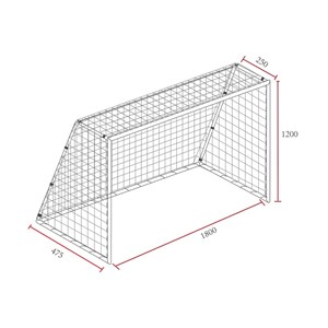 But de foot cristiano 180 cm