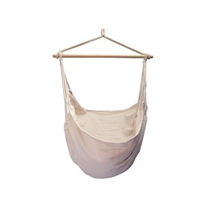 Support bois mélèze avec hamac chaise écru