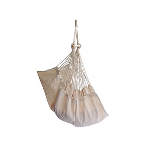 Support bois mélèze avec hamac chaise écru