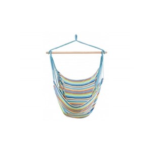 Support bois mélèze avec hamac chaise pastel